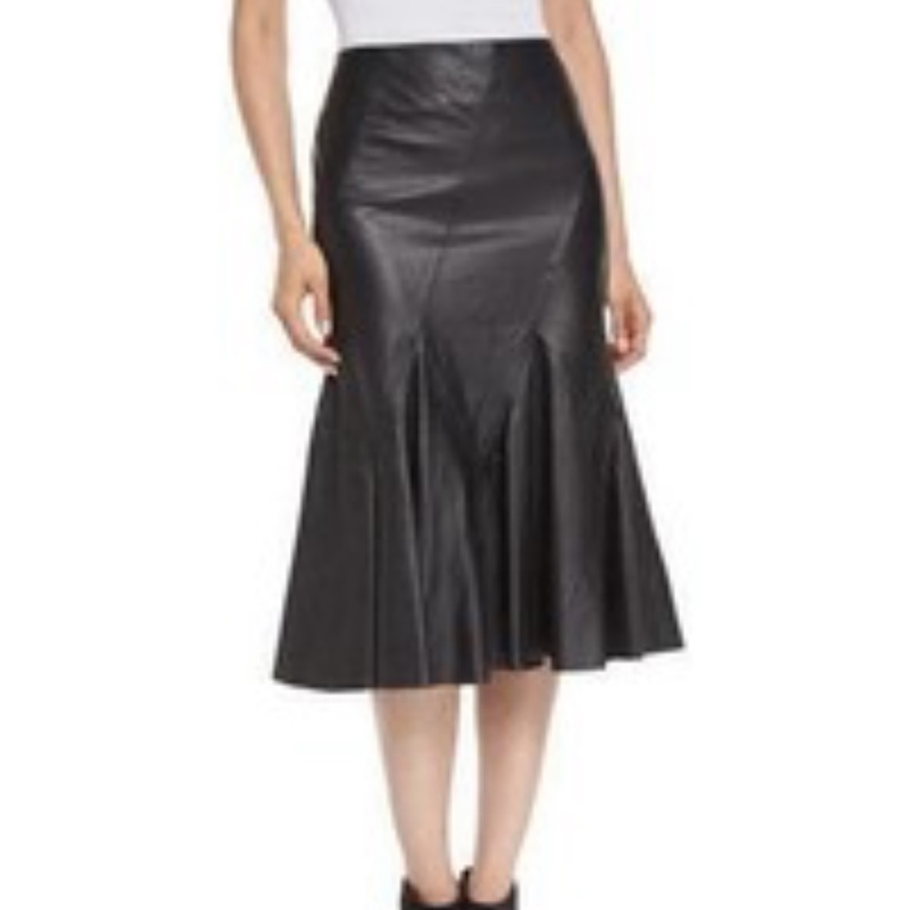 Bolini Black Snakeskin Skirt